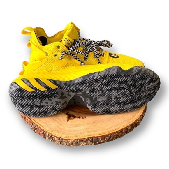 Adidas Mens Harden Vol. 6 “Yellow Black” (GV9586) Basketball Shoe Size 10 New main image 2